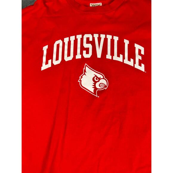 Louisville Cardinals TCX XL Red Graphic Tee Shirt NCAA College Excellent Cond - Picture 3 of 7
